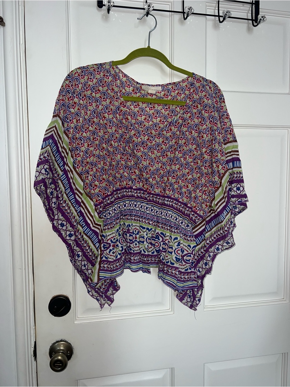Lightweight Purple Patterned Women's Blouse